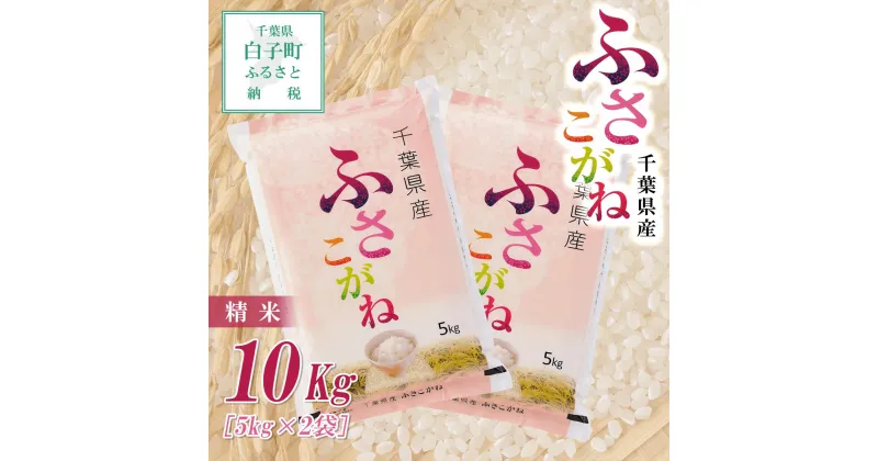 【ふるさと納税】8/26より発送【令和6年産新米】 千葉県産ふさこがね＜精米＞10kg(5kg×2袋) ふるさと納税 お米 10kg 千葉県産 白子町 ふさこがね 米 精米 こめ 年越し おせち お餅 送料無料 SHB008