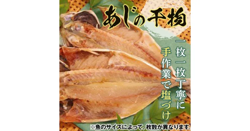 【ふるさと納税】《手塩づけ》“あじの干物 ／ 魚 ひもの 加工品 手塩づくり 千葉県 特産 F22X-010