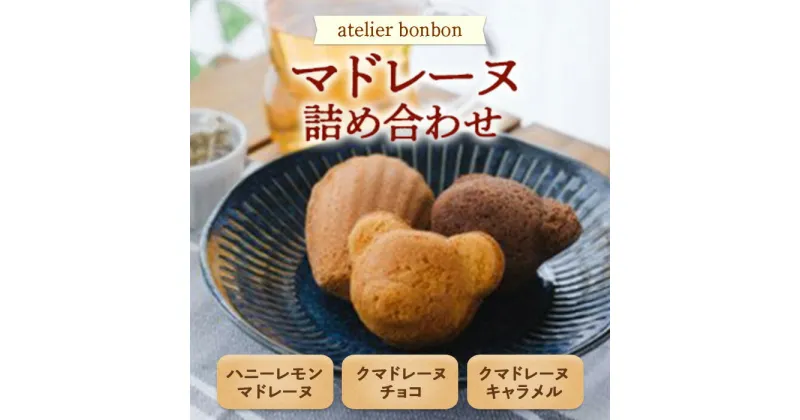 【ふるさと納税】マドレーヌ詰合せ【atelier bonbon】／チョコキャラメルハニーレモン焼菓子千葉県特産品 F22X-048