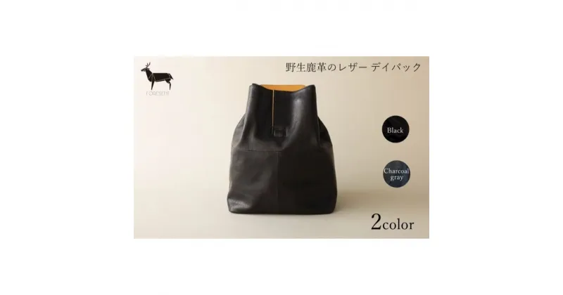 【ふるさと納税】【数量限定 受注生産】革のカシミヤ　国産野生鹿革を使用したレザー デイパック　 ファッション カバン 伝統的 和装 軽さ しなやかさ 水に強い 軽く 機能性 収納 通気性 耐摩耗性 耐久性 　お届け：2024年1月中旬頃から順次出荷となります。