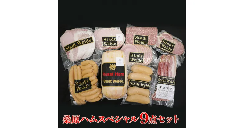 【ふるさと納税】桑原ハムスペシャル9点セット　 肉の加工品 バーベキュー BBQ おかず つまみ ロースハム原木 ウインナー フランクフルト ロースハム ベーコン サラミ ボンレスハム