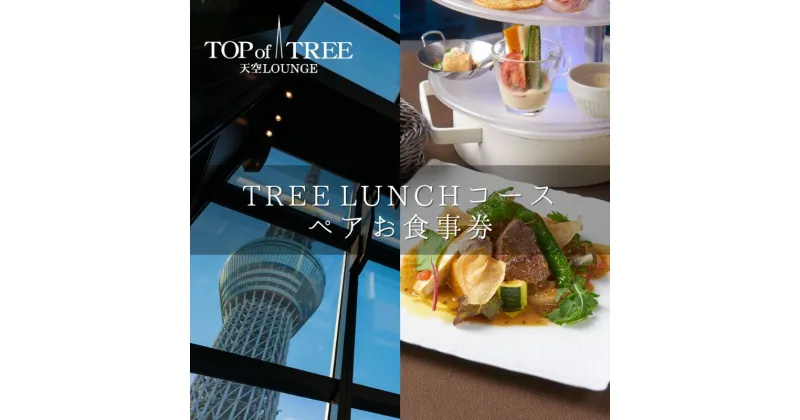 【ふるさと納税】天空LOUNGE TOP of TREE「旬の食材を使用したシェフおすすめのダブルメインフルコース」 ペア ランチ 食事券