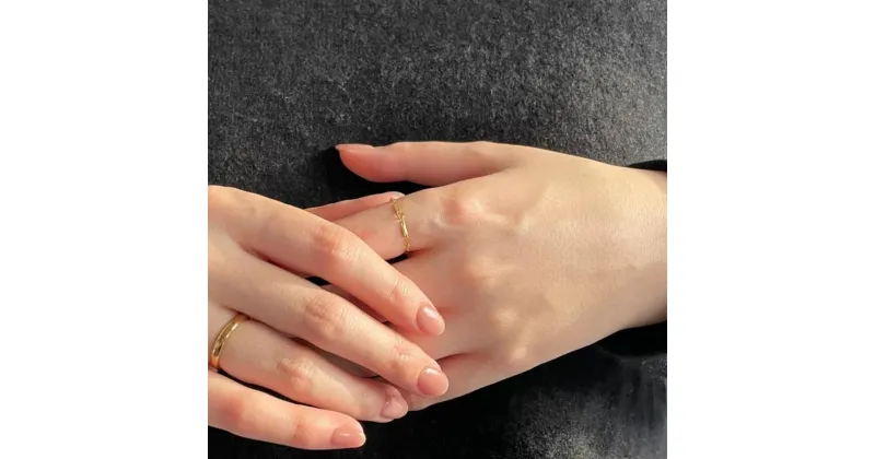 【ふるさと納税】[Cherieオリジナルリング]plano ring / 14kgf 13000円