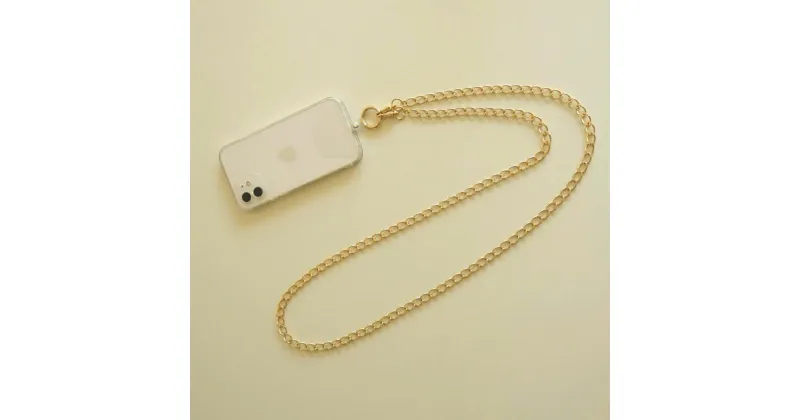 【ふるさと納税】[Cherieオリジナルスマートフォンショルダー] smartphone shoulder – maro – / gold 13000円