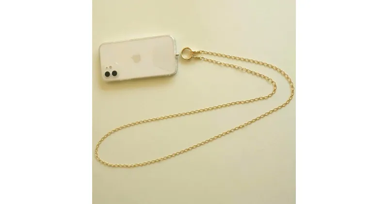 【ふるさと納税】[Cherieオリジナルスマートフォンショルダー] smartphone shoulder – perch – / gold 13000円