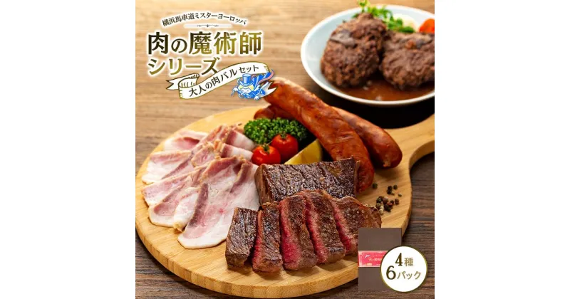 【ふるさと納税】肉の魔術師シリーズ　大人の肉バルセット【4種6パック入り】 | 肉 お肉 にく 食品 加工食品 人気 おすすめ 送料無料 ギフト