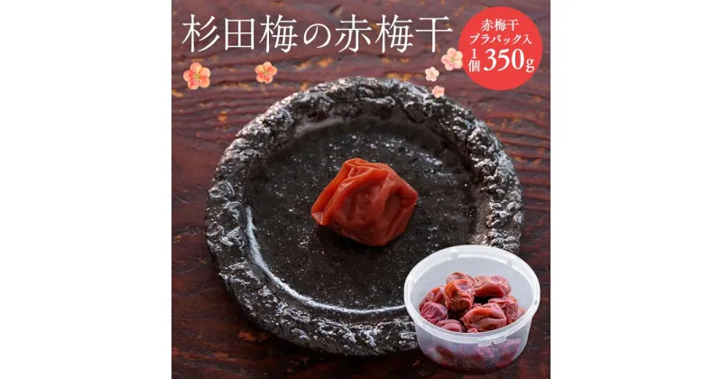 【ふるさと納税】杉田梅の赤梅干　プラパック入り　1個 | 梅干 食品 加工食品 人気 おすすめ 送料無料 数量限定