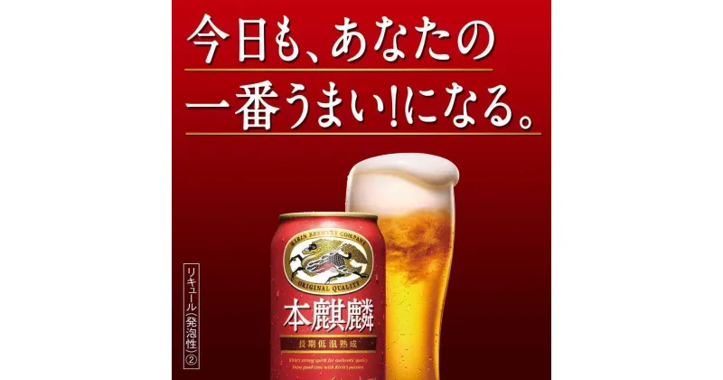 【ふるさと納税】キリンビール キリン本麒麟　350ml 2ケース（48本入）【横浜工場製】 | お酒 さけ 人気 おすすめ 送料無料 ギフト