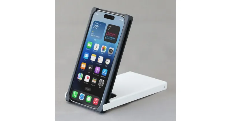 【ふるさと納税】Trick Cover for iPhone14Pro アルミ【黒白】 | 雑貨 日用品 人気 おすすめ 送料無料