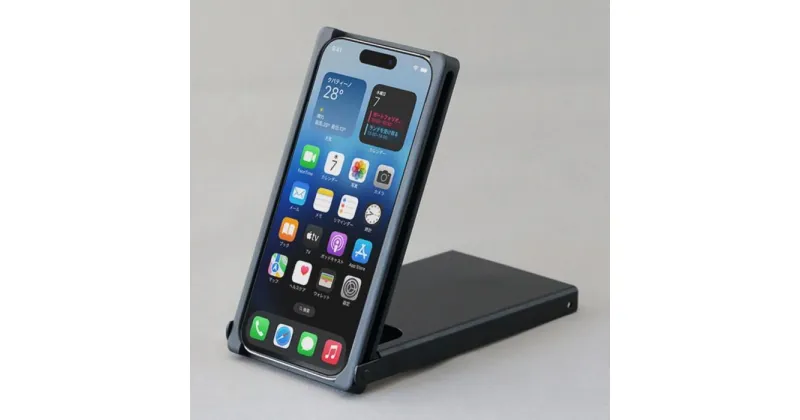 【ふるさと納税】Trick Cover for iPhone15Pro アルミ【黒色】 | 雑貨 日用品 人気 おすすめ 送料無料